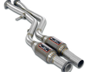 BMW E32 - All models S38 (1989–1992) Supersprint Front Metallic Catalytic Converter Right - Left + "X-Pipe"