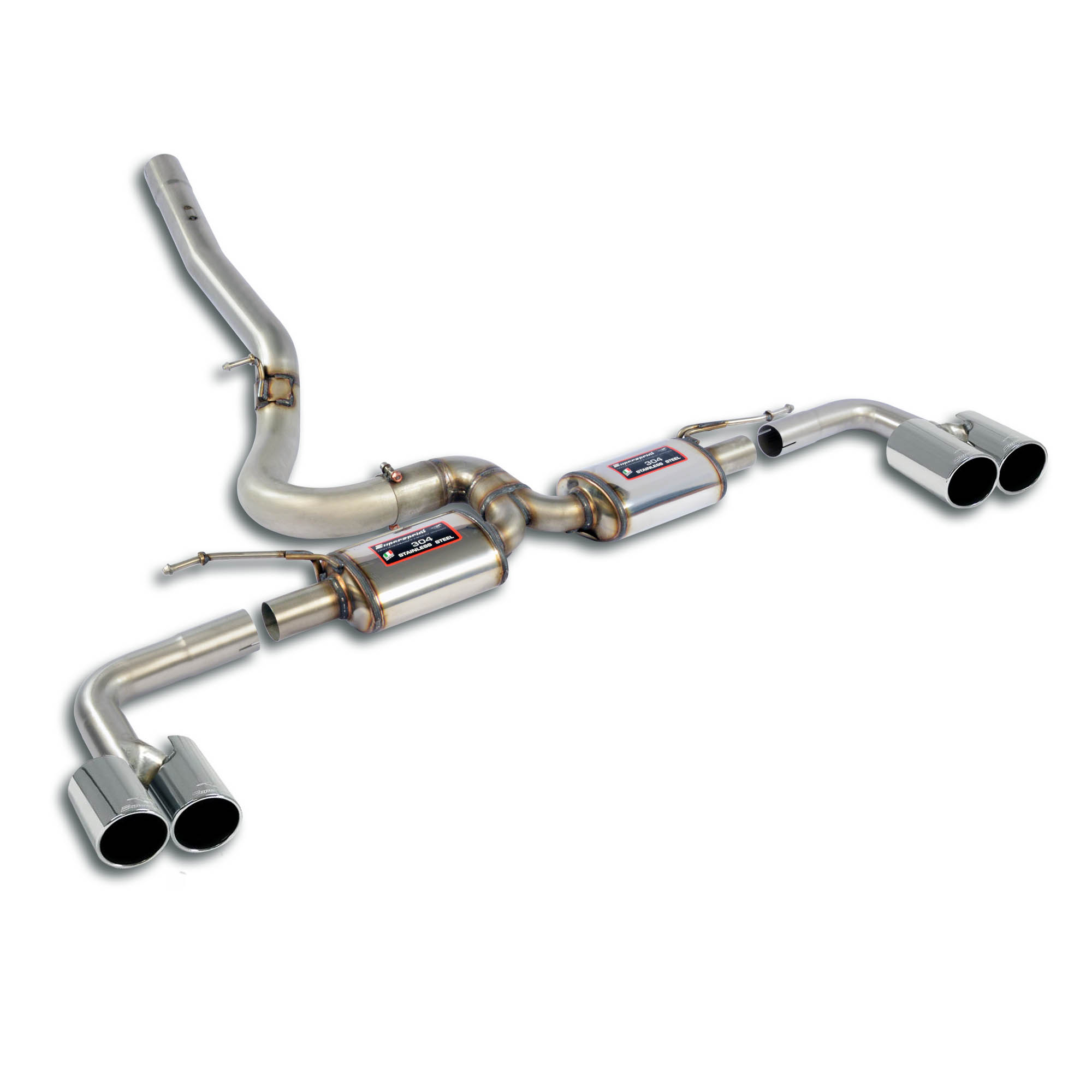 BMW F44 Gran M235i xDrive 2.0i Turbo B48 (2020–onward) Supersprint Rear Exhaust