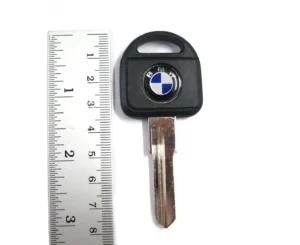 BMW E12 E21 E23 E24 E28 E30 Main Key Blank with Colored BMW Emblem