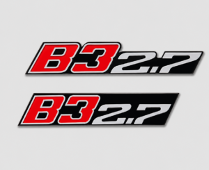 BMW ALPINA B3 2.7 Front & Rear Replica Emblem Badge Set – Stainless Steel
