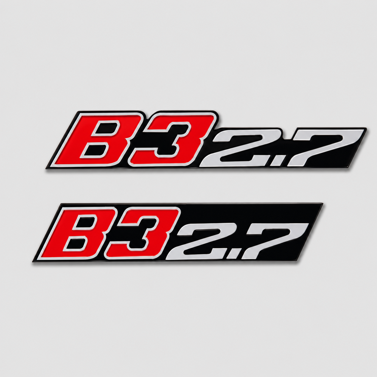 BMW ALPINA B3 2.7 Front & Rear Replica Emblem Badge Set – Stainless Steel