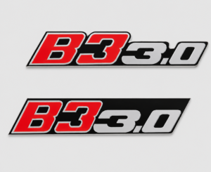 BMW ALPINA B3 3.0 Front & Rear Replica Emblem Badge Set – Stainless Steel