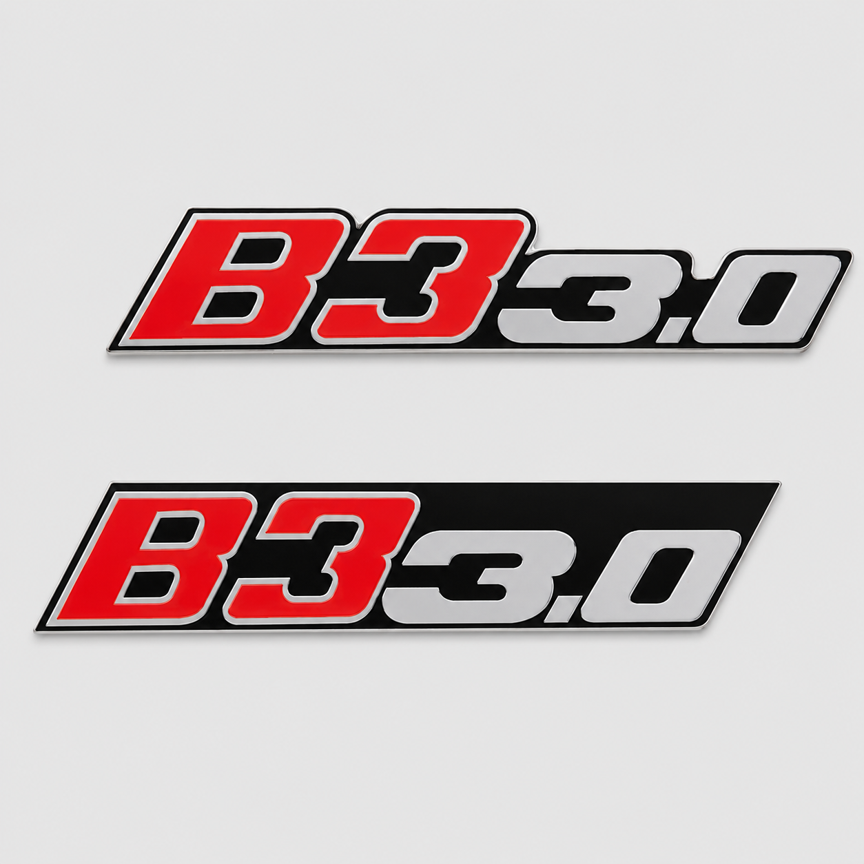 BMW ALPINA B3 3.0 Front & Rear Replica Emblem Badge Set – Stainless Steel