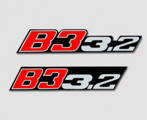 BMW ALPINA B3 3.2 Front & Rear Replica Emblem Badge Set – Stainless Steel