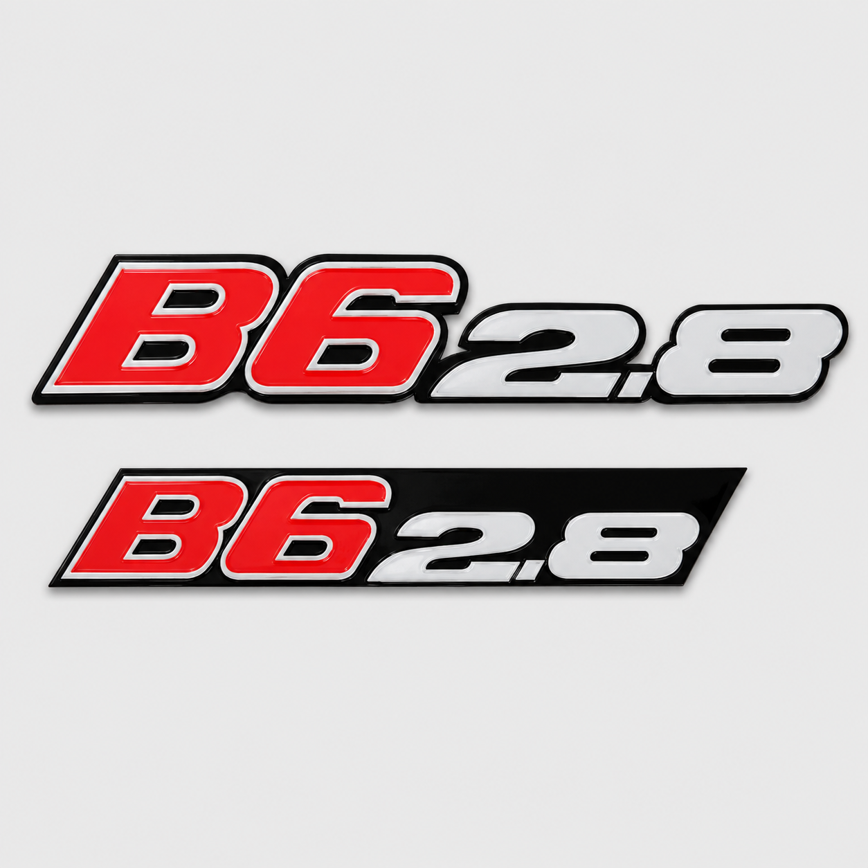 BMW ALPINA B6 2.8 Front & Rear Replica Emblem Badge Set – Stainless Steel
