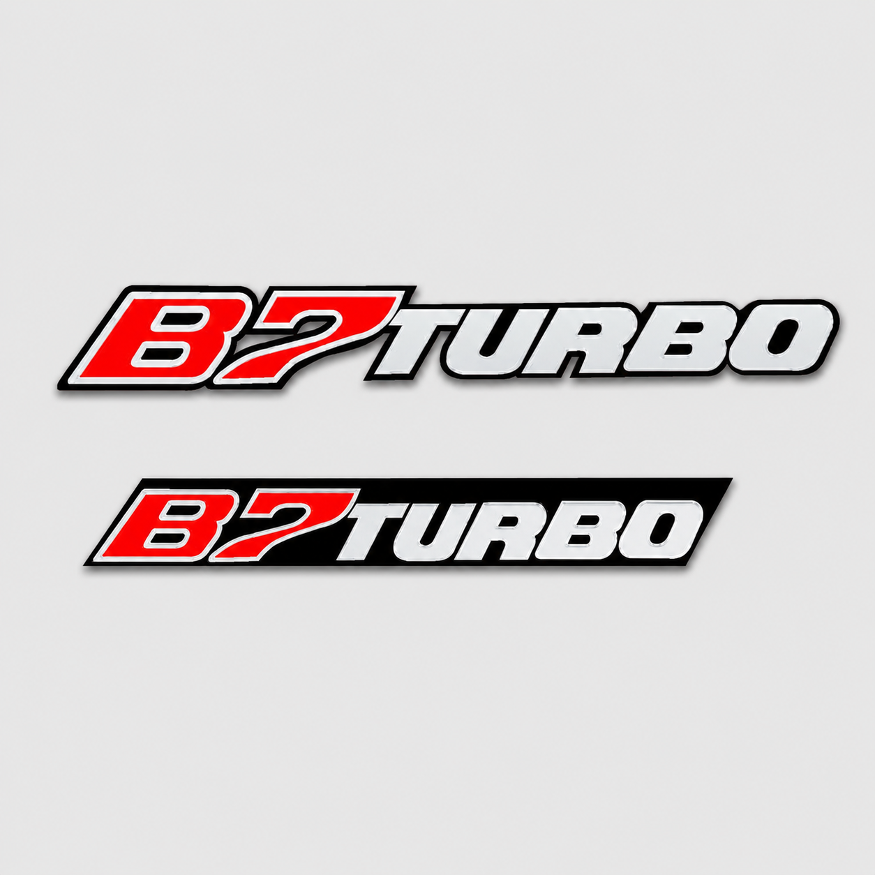 BMW ALPINA B7 Turbo Front & Rear Replica Emblem Badge Set – Stainless Steel