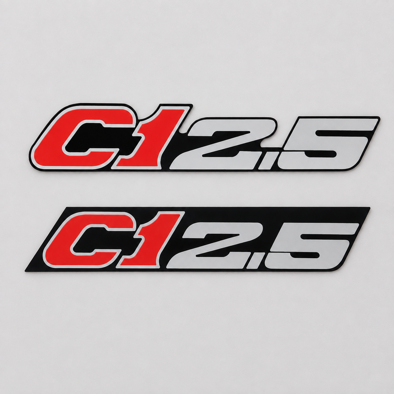 BMW ALPINA C1 2.5 Front & Rear Replica Emblem Badge Set – Stainless Steel