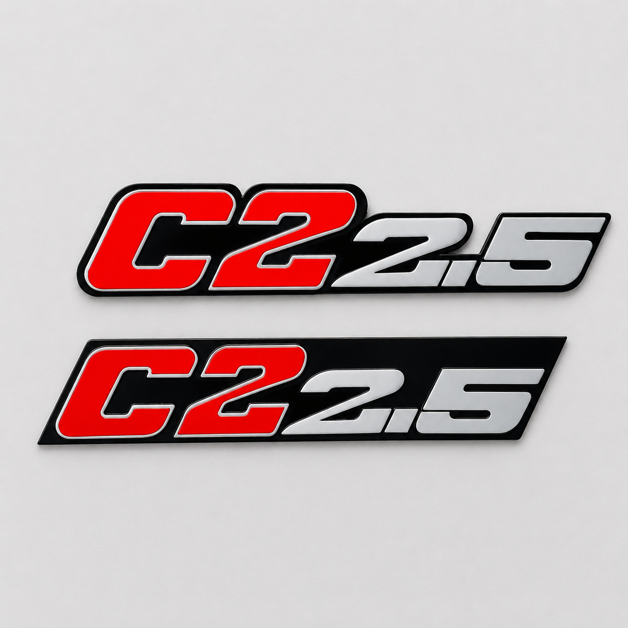 BMW ALPINA C2 2.5 Front & Rear Replica Emblem Badge Set – Stainless Steel