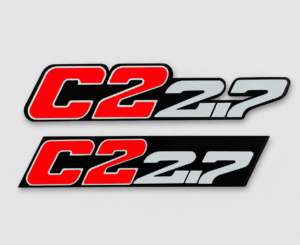 BMW ALPINA C2 2.7 Front & Rear Replica Emblem Badge Set – Stainless Steel
