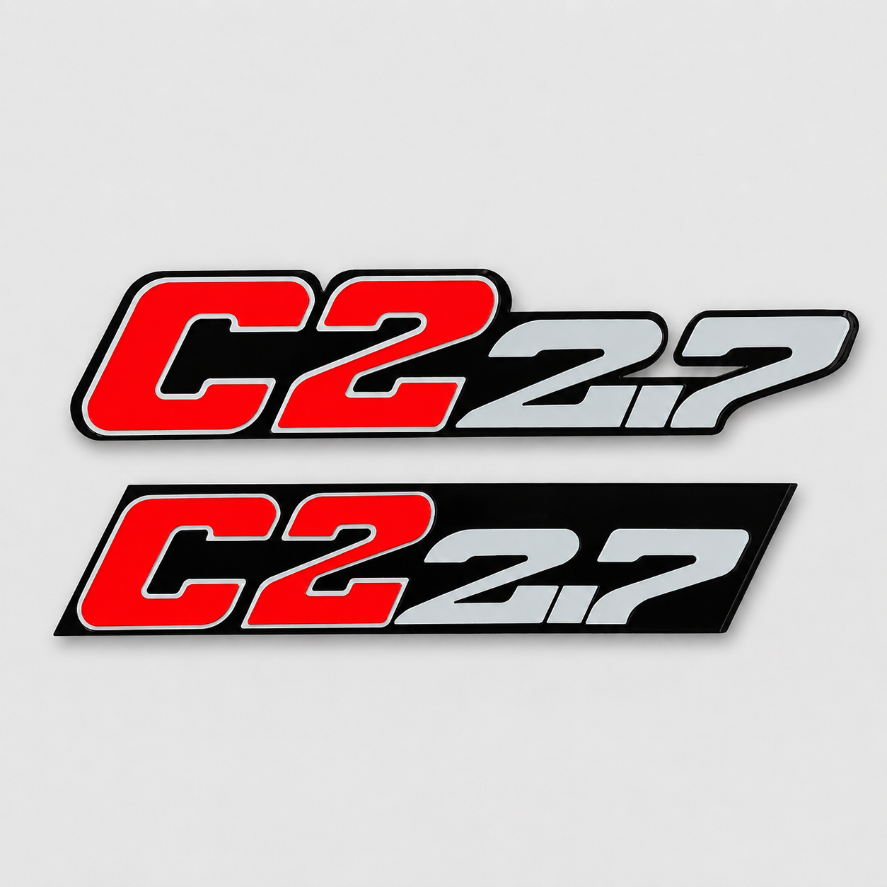 BMW ALPINA C2 2.7 Front & Rear Replica Emblem Badge Set – Stainless Steel